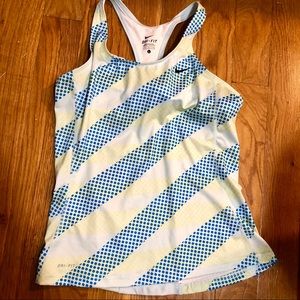 Nike racerback dri-fit top with built in bra, L